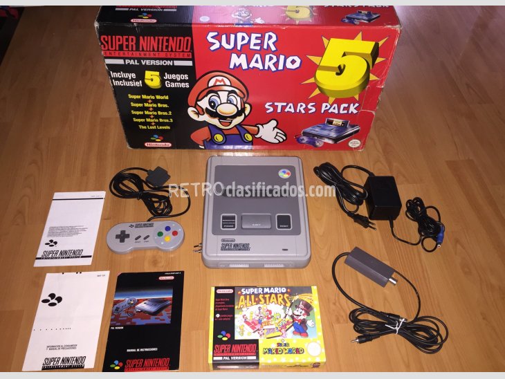 Super Nintendo consola original completa 4