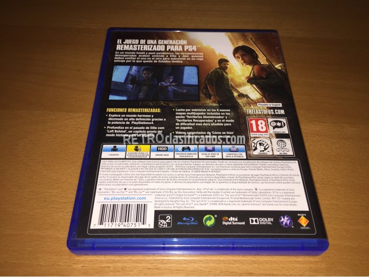 The Last of Us Remasterizado juego original PS4 5