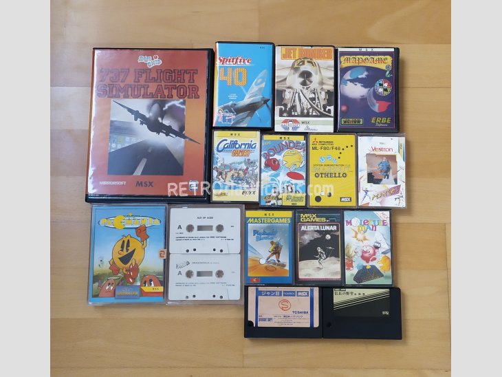Lote de juegos MSX en formato cassette y cartucho 1