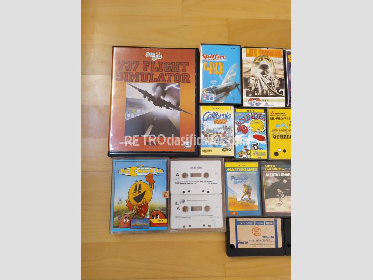 Lote de juegos MSX en formato cassette y cartucho 2