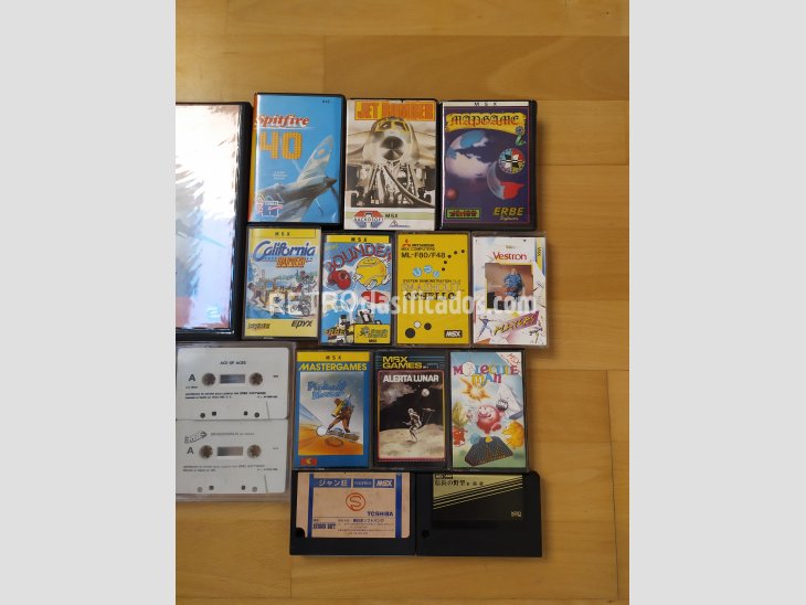 Lote de juegos MSX en formato cassette y cartucho 3