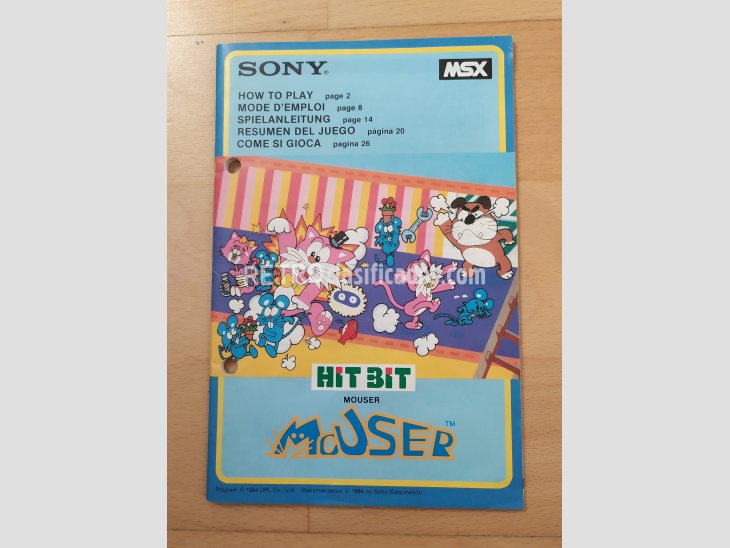 Juego MSX Mouser Sony Hit Bit UPL 1983 4