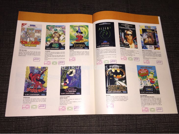 Revista Sega catalogo de juegos 3