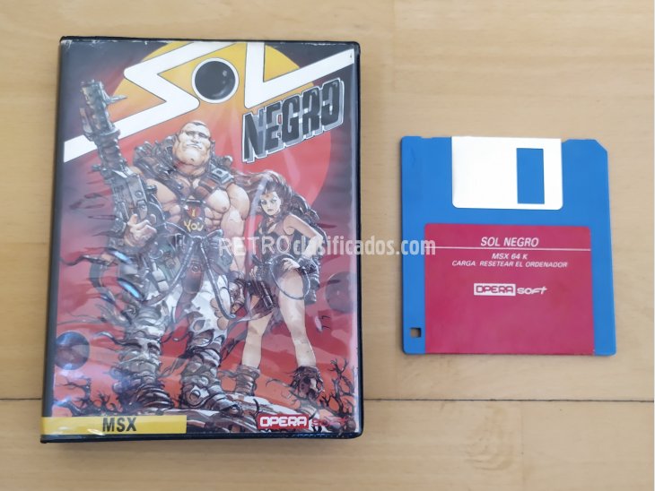 Juego MSX Disco Sol Negro Opera Soft 1988 1