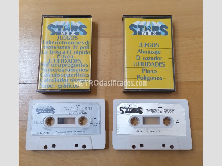 Lote cassettes STARS MSX juegos programas 3