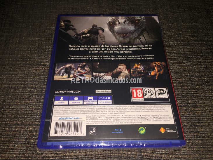 God of War juego original PS4 precintado 2