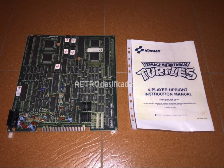 Tortugas Ninja placa jamma original Konami 1