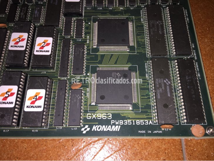 Tortugas Ninja placa jamma original Konami 5