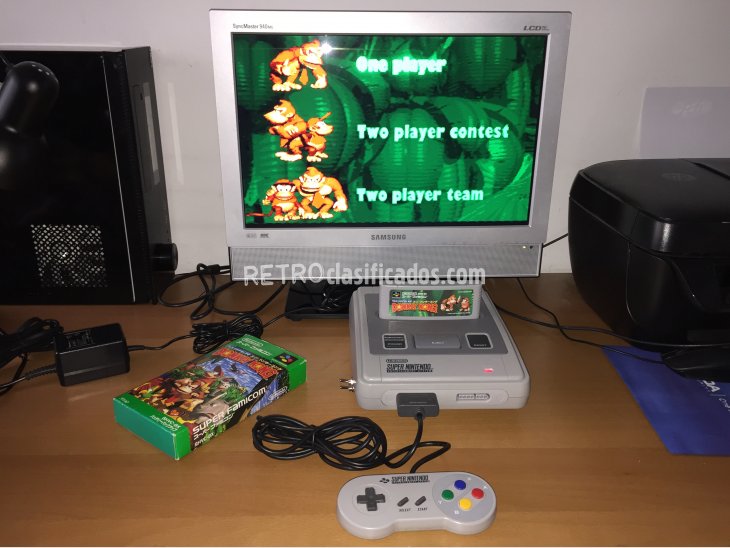 Donkey Kong Country juego original Super Nintendo 3