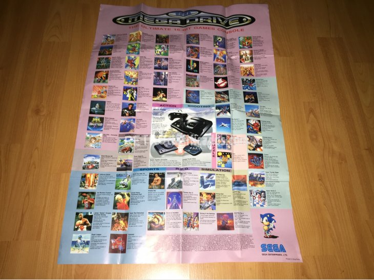 Poster gigante Sonic Mega Drive 2