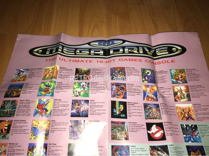 Poster gigante Sonic Mega Drive 3