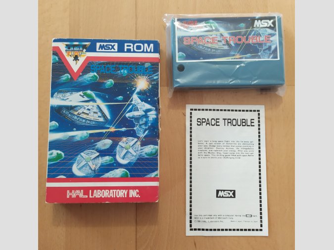 Juego MSX Space Trouble Hal Laboratory 1984 EUR