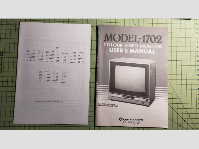  Manuales de monitor Commodore 1702