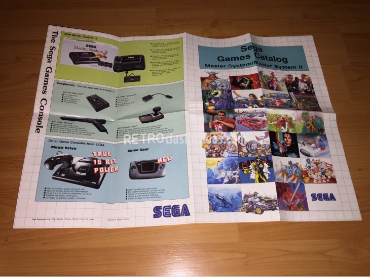 Catalogo original Sega Master System 3