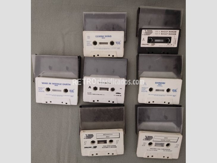 Pack de 7 cintas MSX sin portada 1