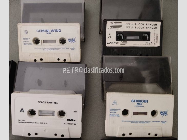 Pack de 7 cintas MSX sin portada 3