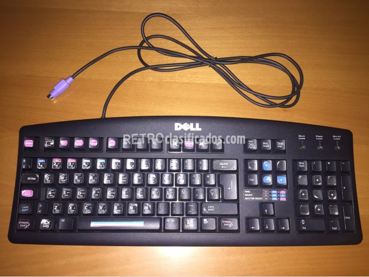 Teclado PS2 Dell con decoracion ZX-UNO 1