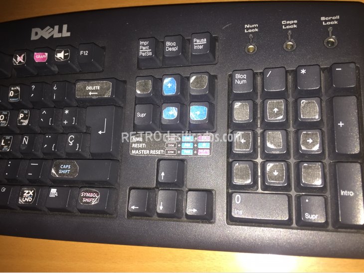 Teclado PS2 Dell con decoracion ZX-UNO 3