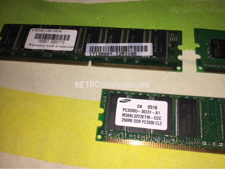 Memoria DDR 256MB 2
