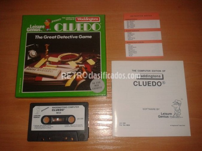 MSX - CLUEDO (NUEVO)