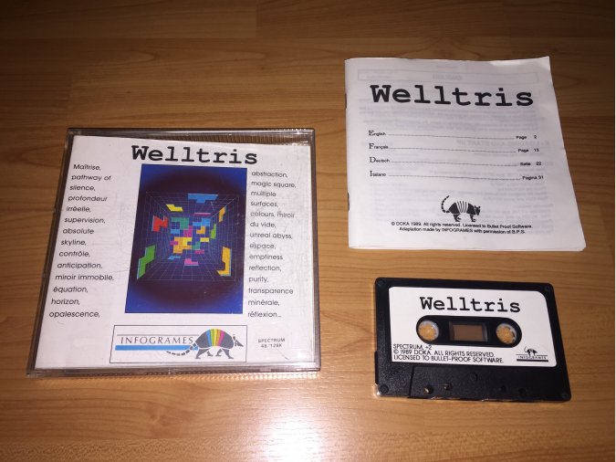 Welltris juego original Spectrum