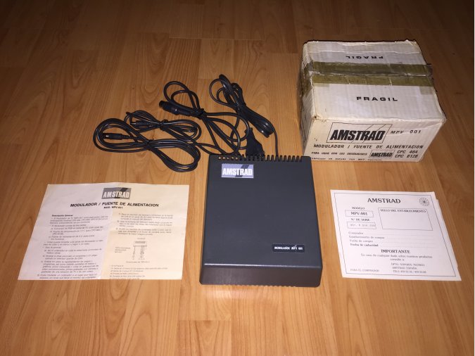 Modulador y Fuente Amstrad MPV 001 para CPC 464 y 6128