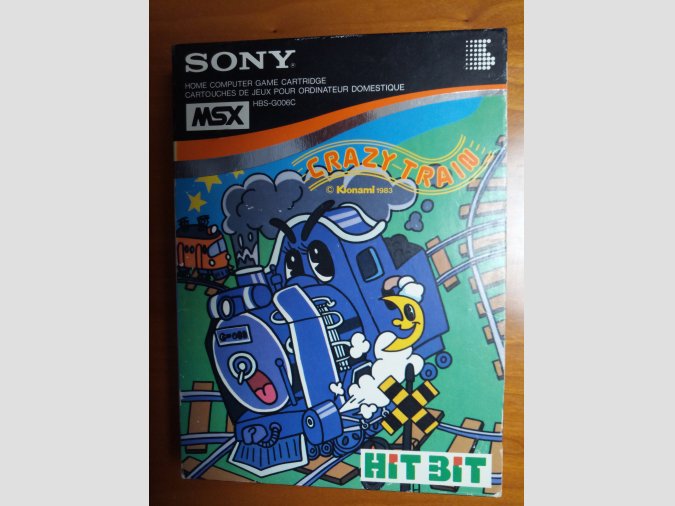 Juego MSX Crazy Train de Konami para HIT BIT de Sony