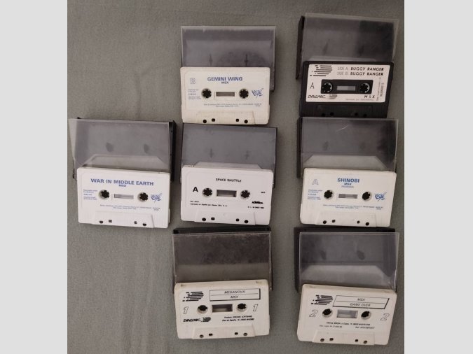 Pack de 7 cintas MSX sin portada