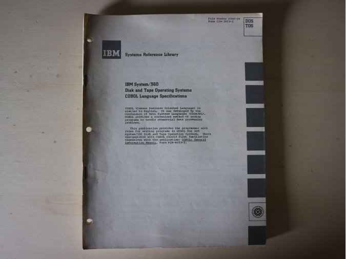 IBM System/360 – Disk And Tape Operating Systems, COBOL 