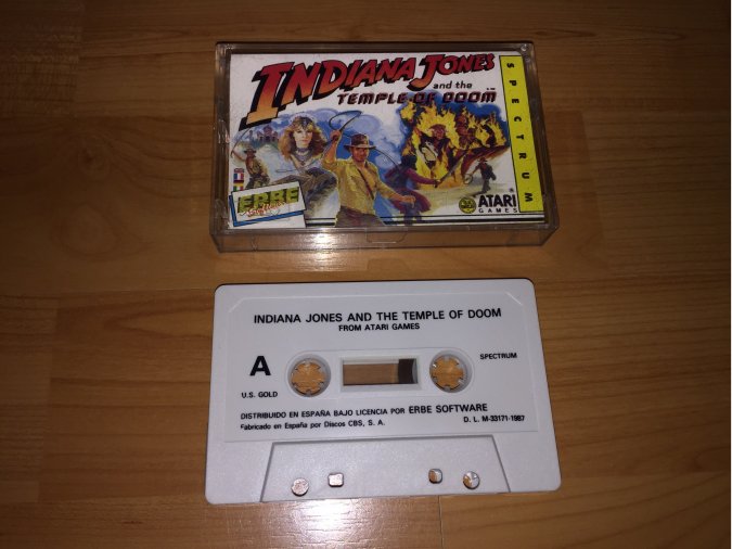 Indiana Jones y el Templo Maldito juego original Spectrum