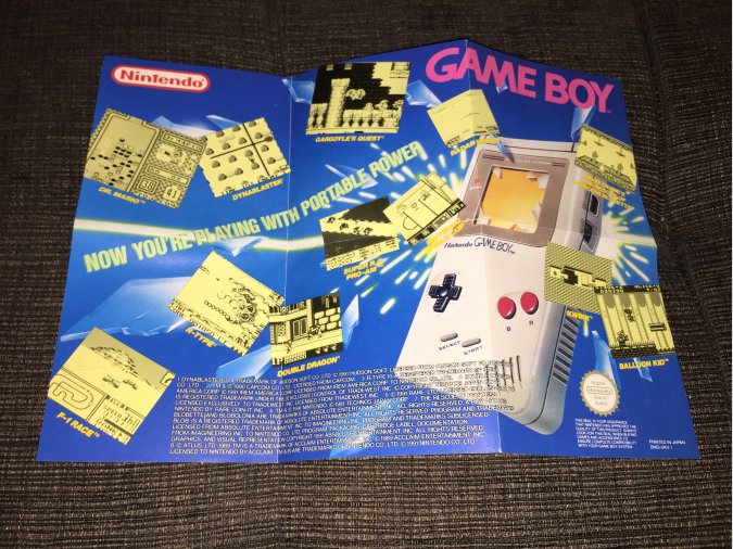 Poster tipo catalogo Game Boy, GBA y Game Cube