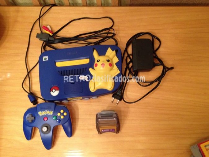 Nintendo 64 Pikachu + juegos