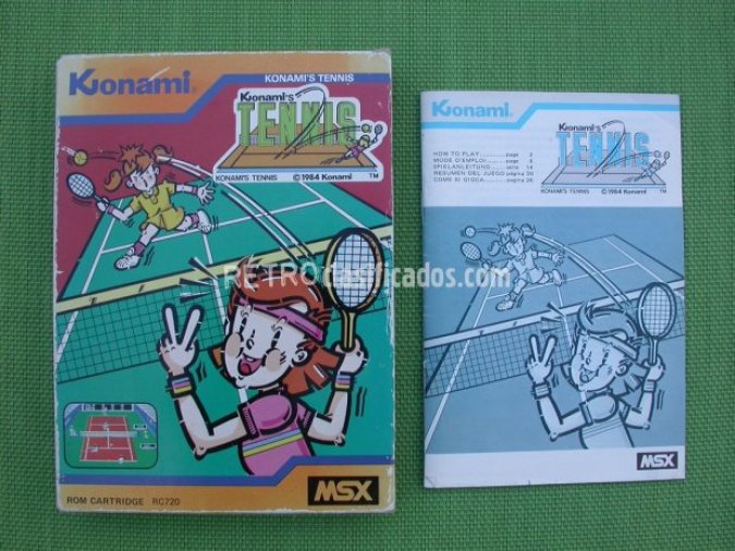 Caja+Manual Konami's Tennis