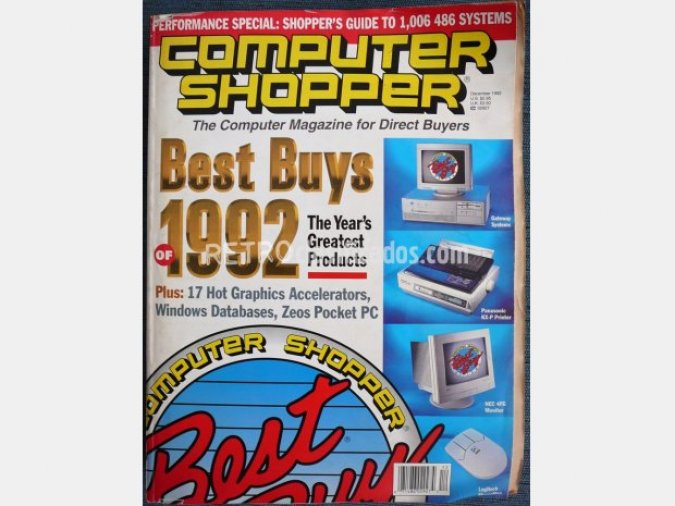 Revista americana. Computer Shopper.1992