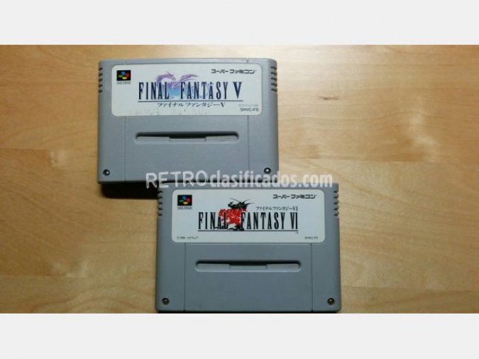 Pack 2 cartuchos Final Fantasy V i VI
