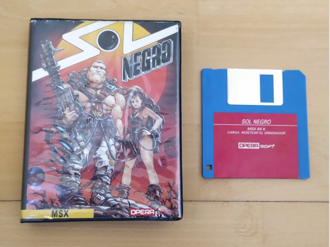 Juego MSX Disco Sol Negro Opera Soft 1988