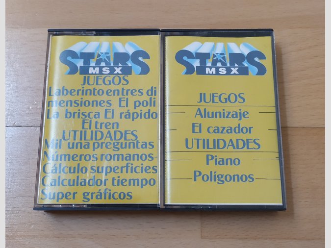 Lote cassettes STARS MSX juegos programas
