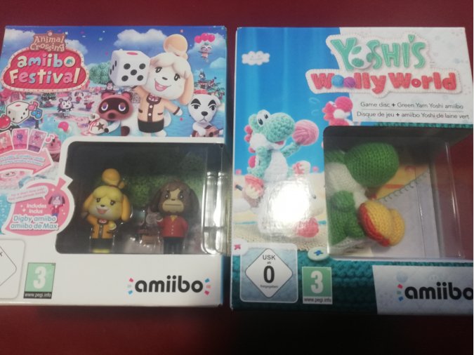 PACK YOSHI'S+AMIIBO+ANIMAL CROSSING+2 AMIIBOS WIIU PRECINTAD