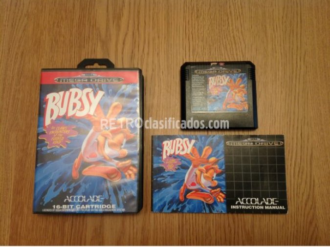 BUBSY THE BOBCAT MEGADRIVE PAL COMPLETO