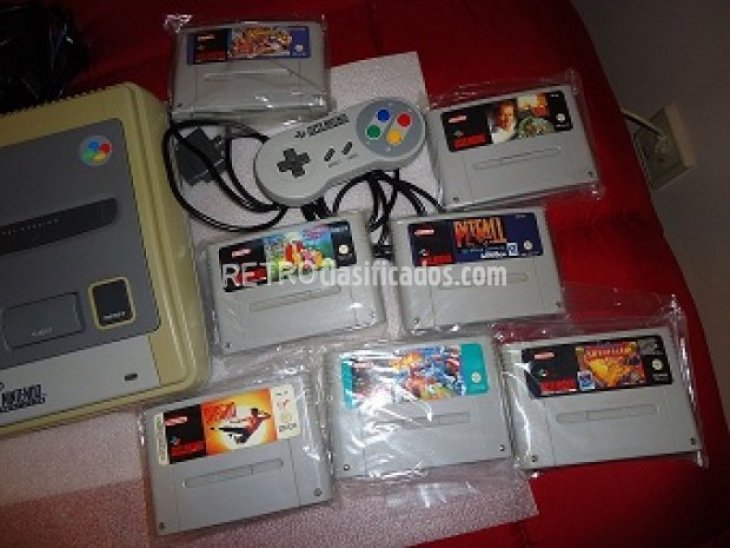 SNES con juegos