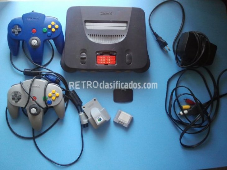 Pack nintedo 64, accesorios y juegos 1