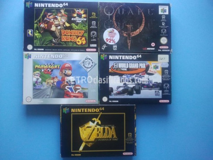 Pack nintedo 64, accesorios y juegos 3