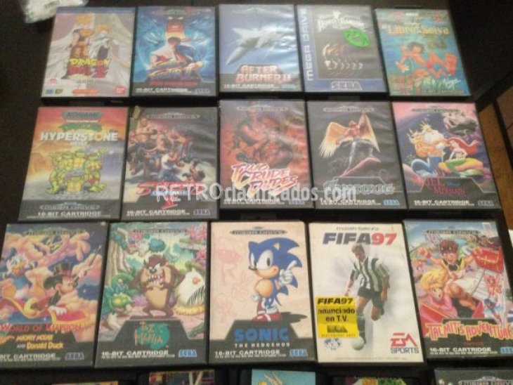 vendo colecciion de mega drive 2
