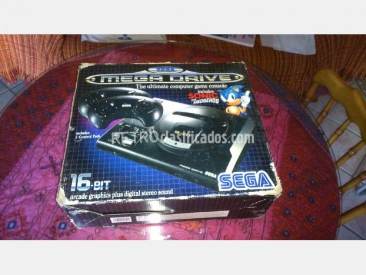Sega Mega Drive con juegos 1