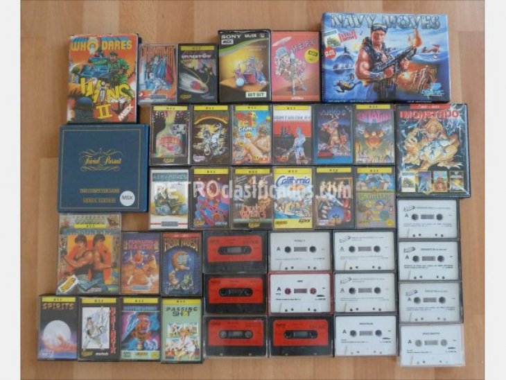 Lote 40 cintas juegos MSX 1