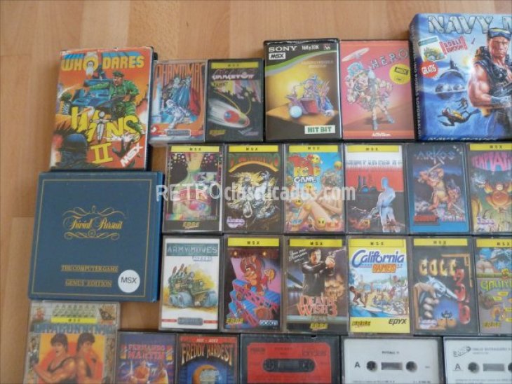 Lote 40 cintas juegos MSX 2