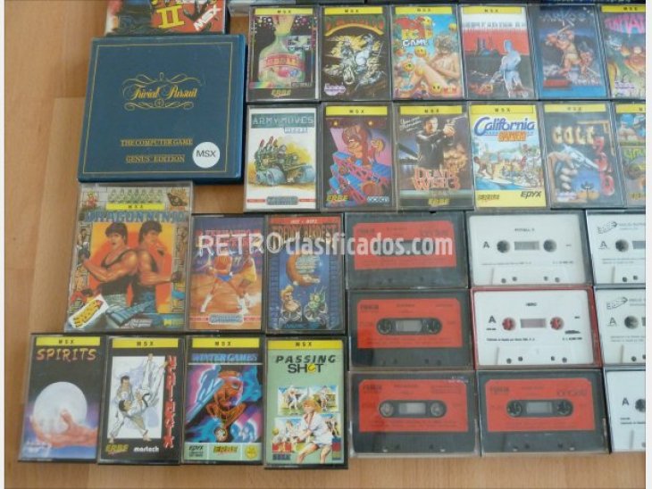 Lote 40 cintas juegos MSX 3