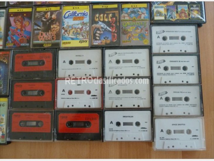 Lote 40 cintas juegos MSX 5