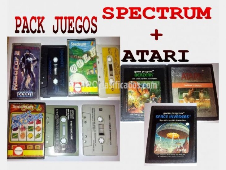 Pack de 4 juegos + 3 de Atari 1