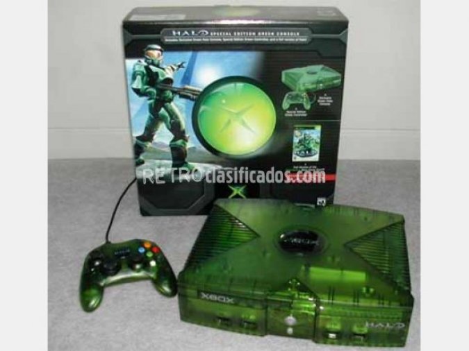 xbox verde crystal halo edition